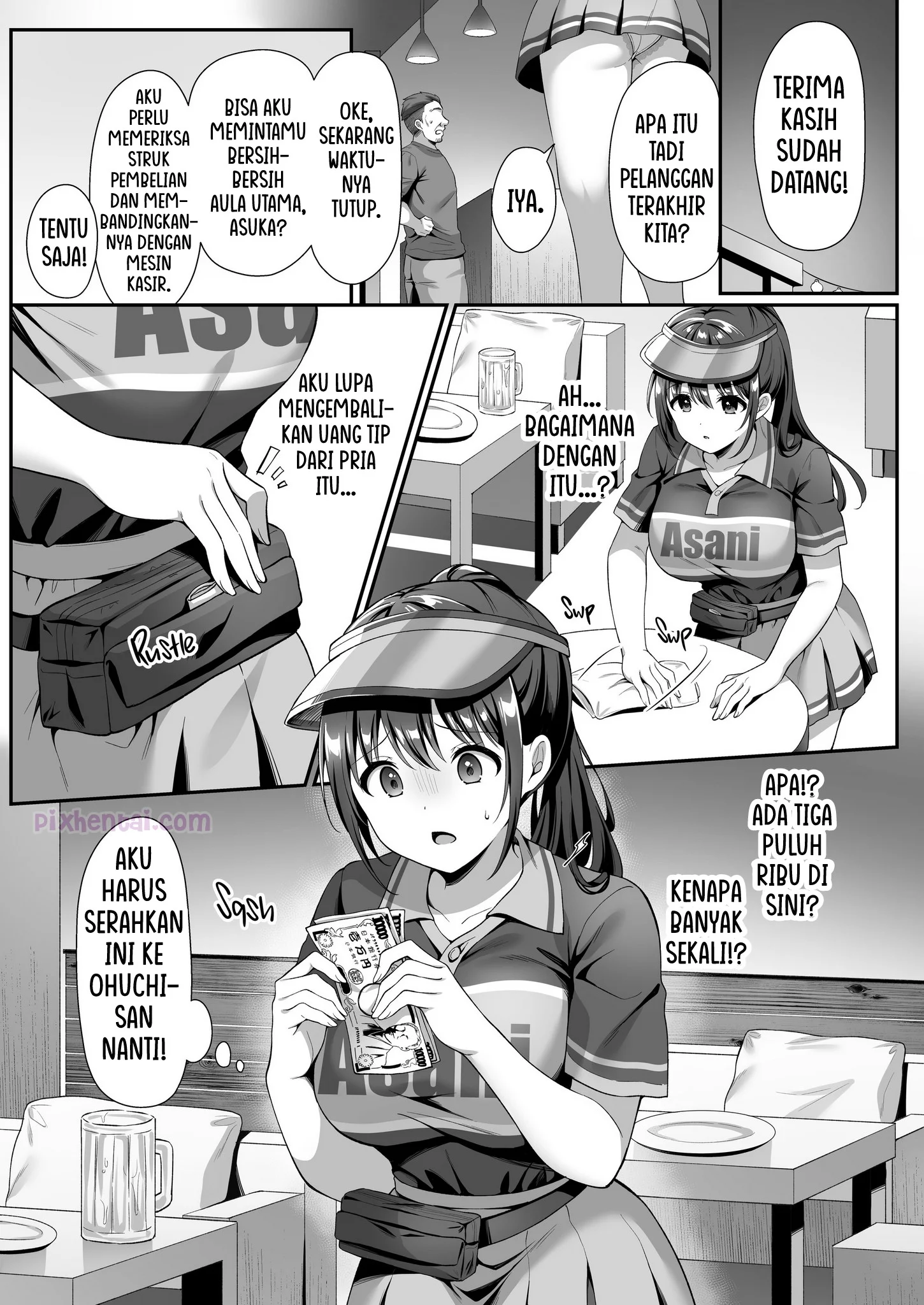 Komik hentai xxx manga sex bokep Watashi Nusundemasen Beer Garden no Uriko Baito ni Kita Dake Nanoni 8